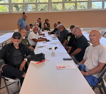 ILWU longshore retirees at the first Big Island Longshore Pensioners Club meeting in Hilo.