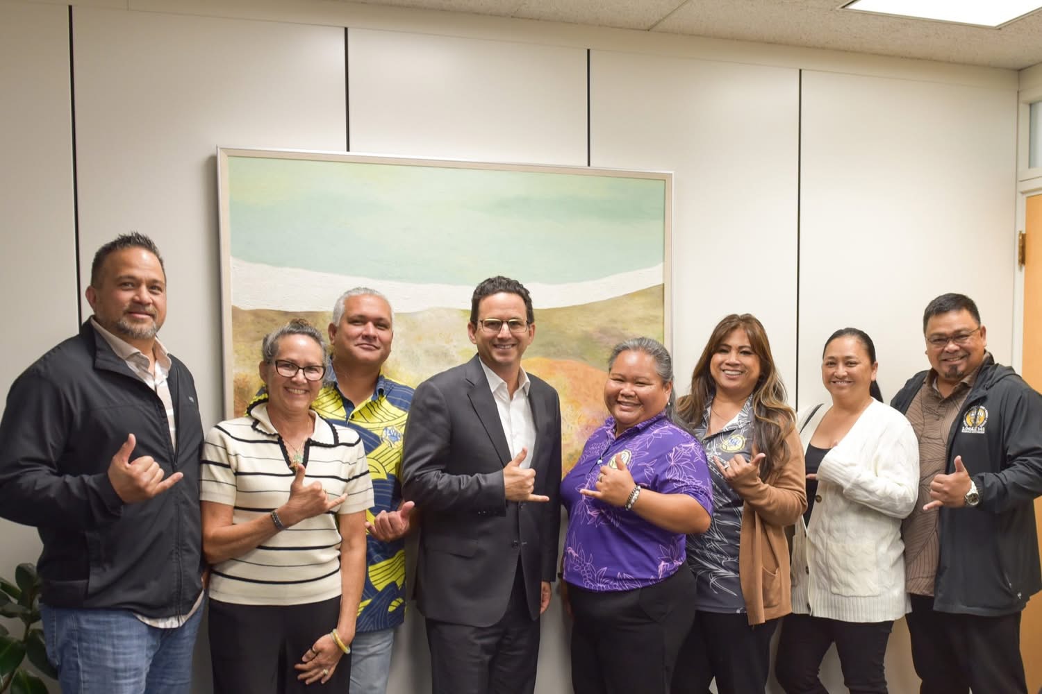 Local 142 meets with Hawaiʻi Congressional Reps in D.C.