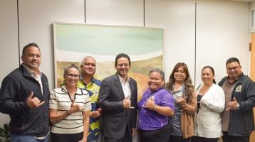 Local 142 meets with Hawaiʻi Congressional Reps in D.C.